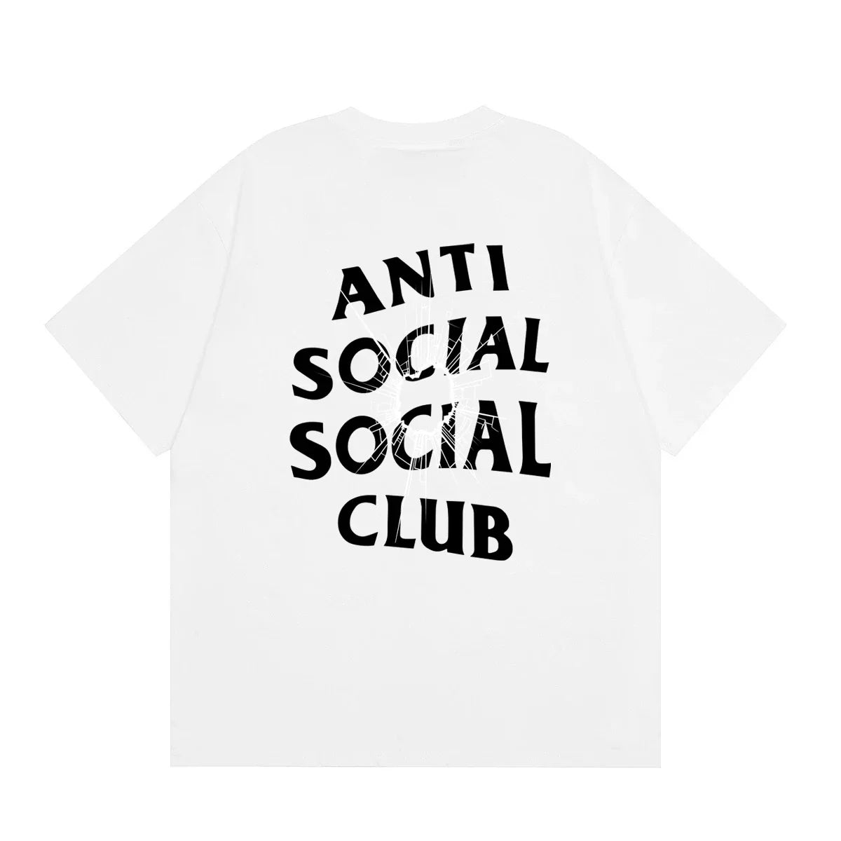 Anti Social Social Club Distressed Texture Logo T-Shirt - White